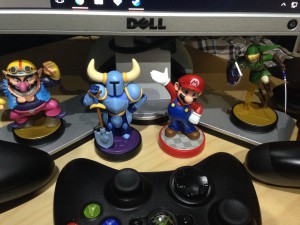 Amiibo - Wario, Shovel Knight, Mario, Link